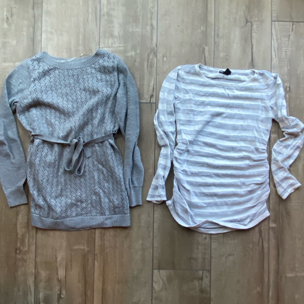 2 cute maternity sweaters
